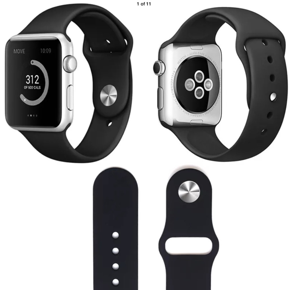 NEW 42mm Apple Watch Band BLACK S/M